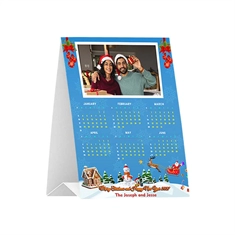 Personalized Christmas Photo Desktop Calendar